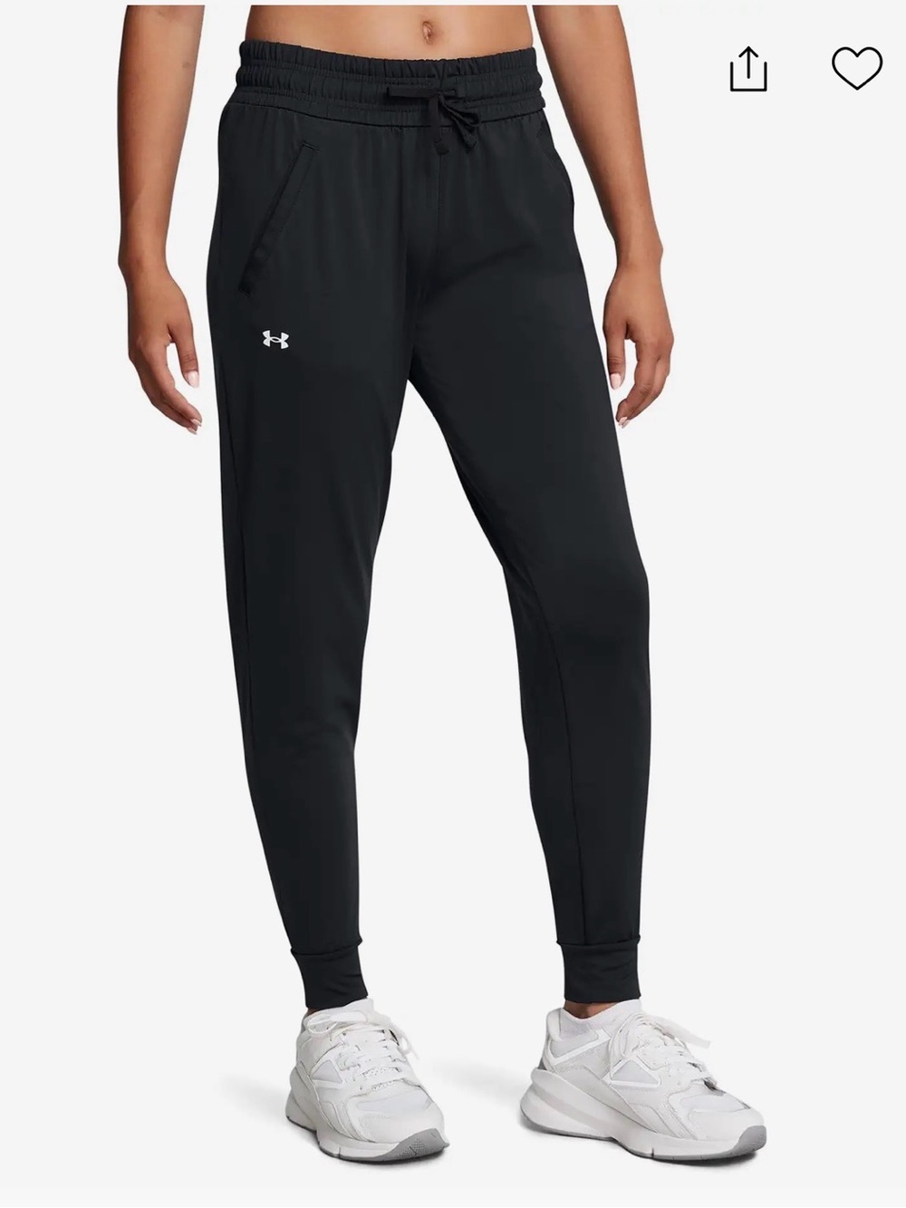 Under Armour Women's HeatGear Black Jogger Pants - Size S